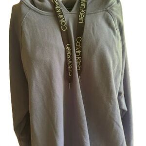 Calvin Klein blue Hoodie with Branded Drawstrings